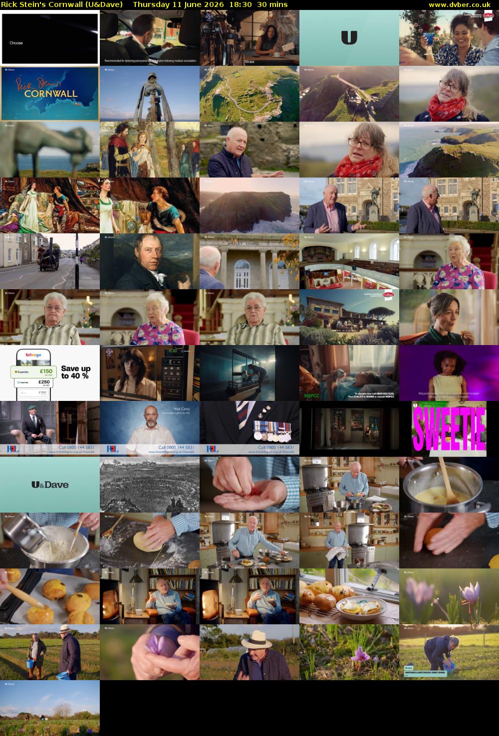 Rick Stein's Cornwall (U&Dave) Thursday 11 June 2026 18:30 - 19:00