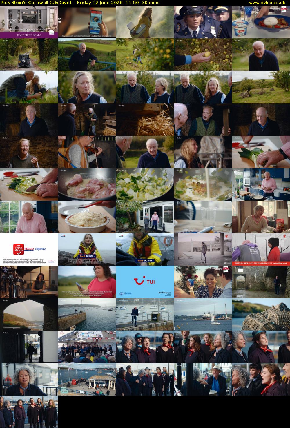 Rick Stein's Cornwall (U&Dave) Friday 12 June 2026 11:50 - 12:20