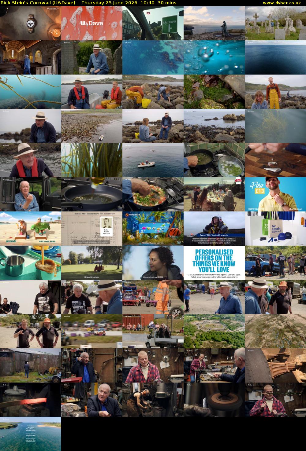 Rick Stein's Cornwall (U&Dave) Thursday 25 June 2026 10:40 - 11:10