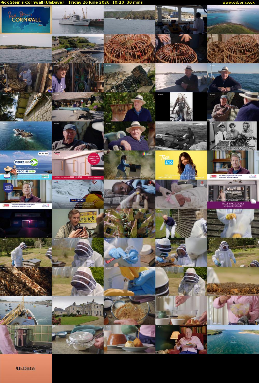 Rick Stein's Cornwall (U&Dave) Friday 26 June 2026 10:20 - 10:50