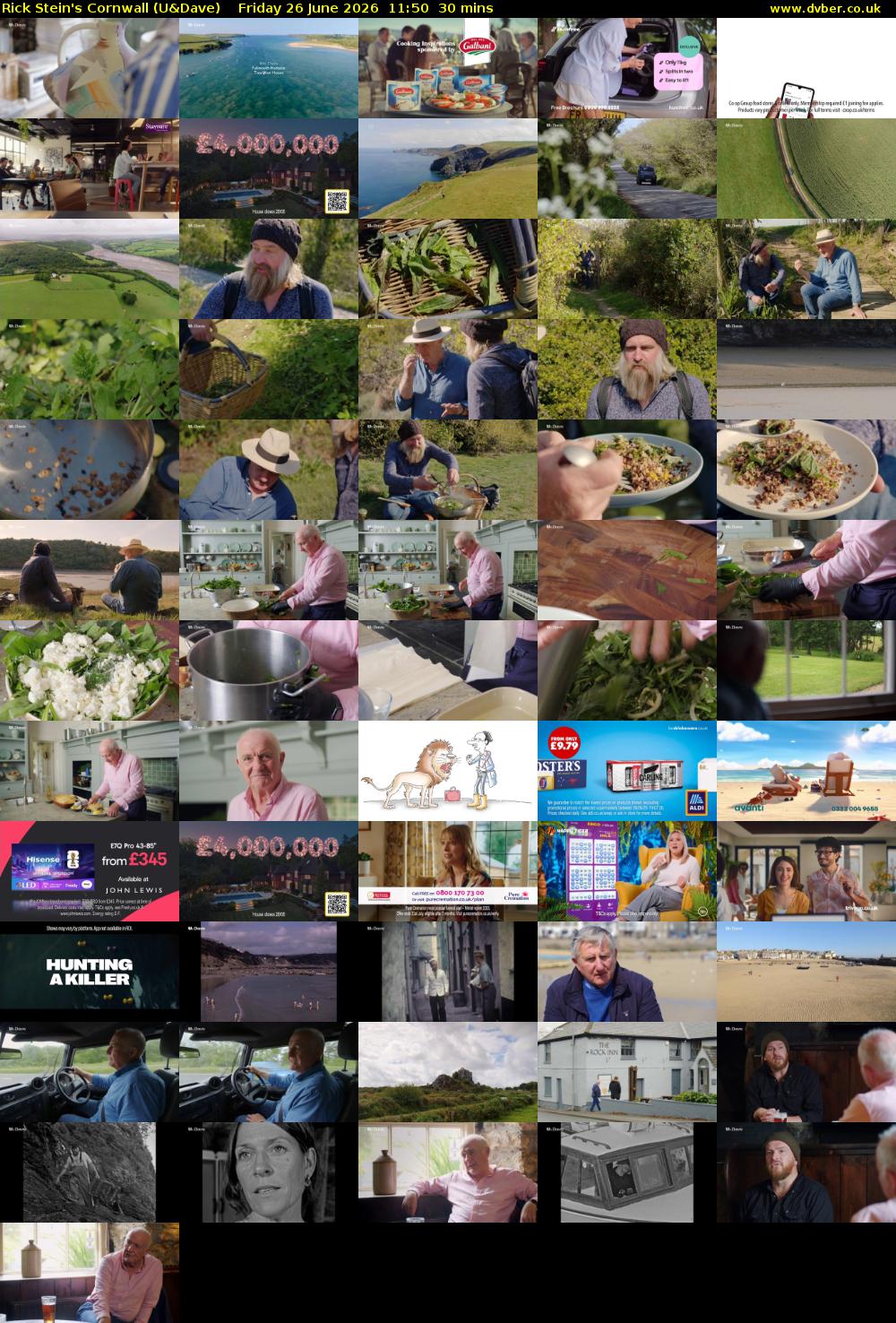 Rick Stein's Cornwall (U&Dave) Friday 26 June 2026 11:50 - 12:20