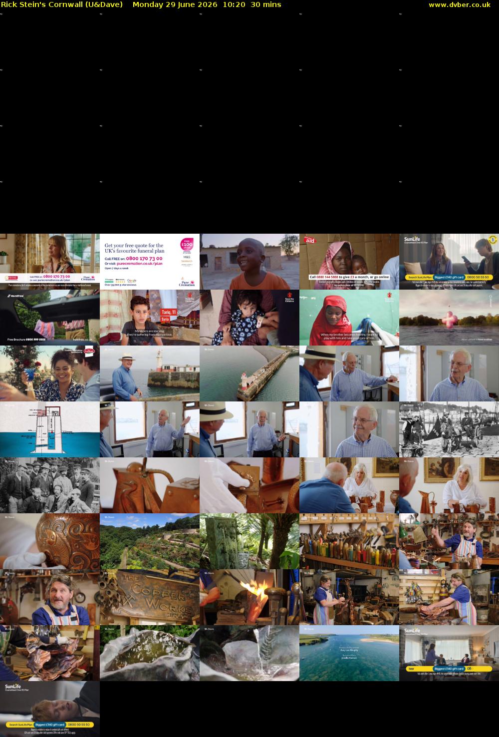Rick Stein's Cornwall (U&Dave) Monday 29 June 2026 10:20 - 10:50