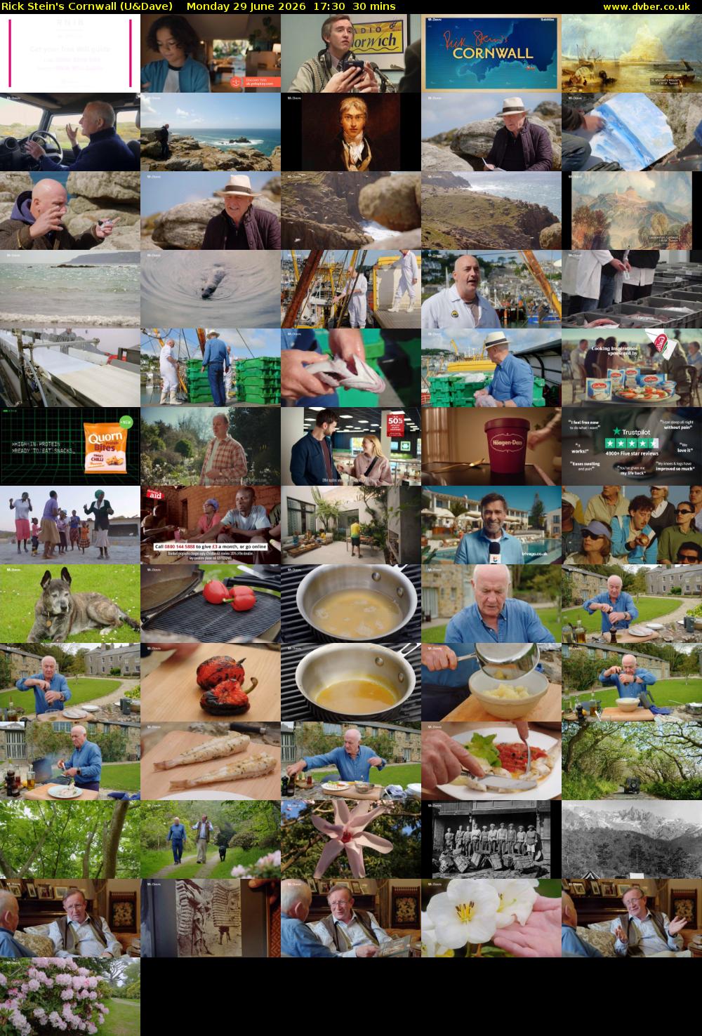 Rick Stein's Cornwall (U&Dave) Monday 29 June 2026 17:30 - 18:00