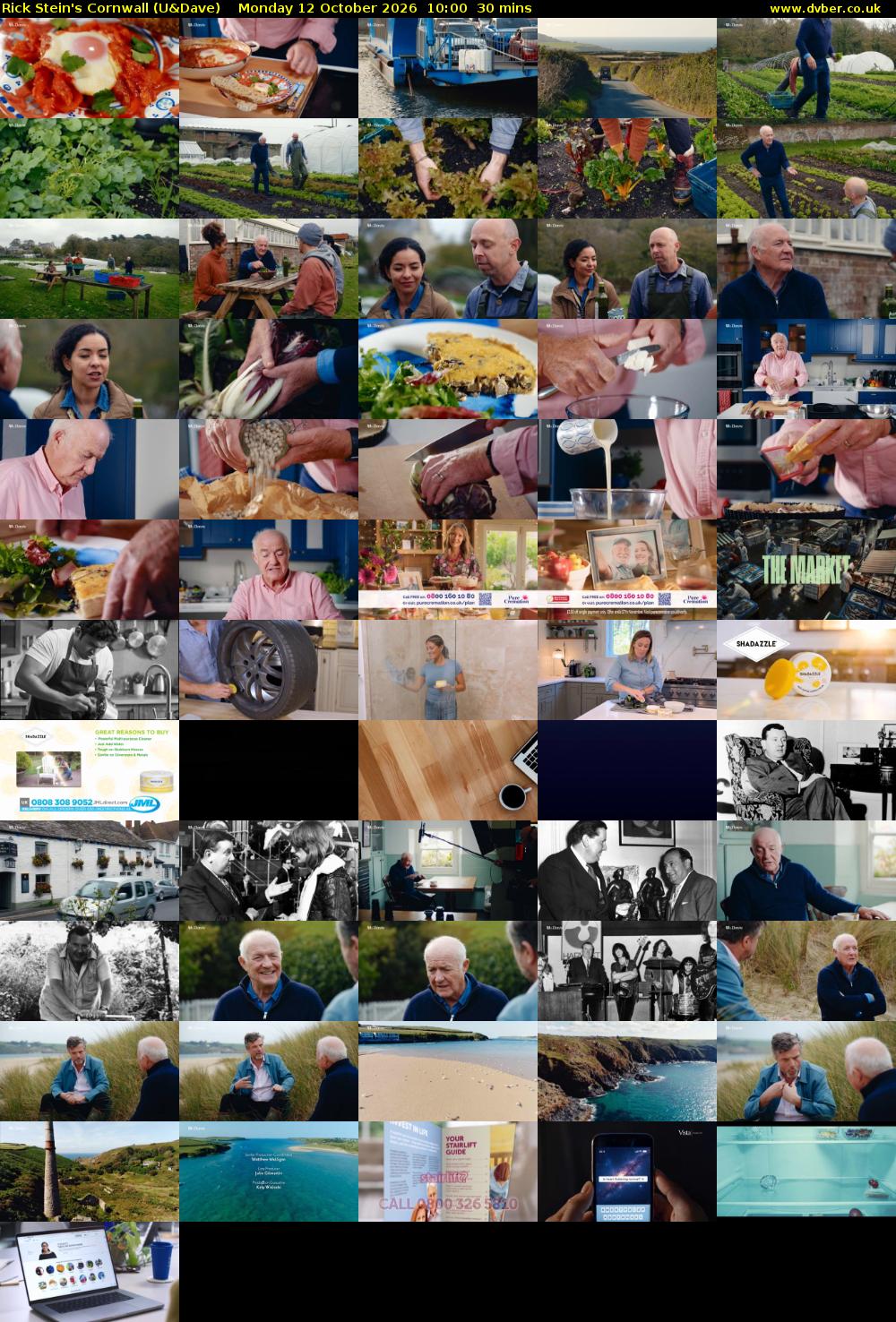 Rick Stein's Cornwall (U&Dave) Monday 12 October 2026 10:00 - 10:30