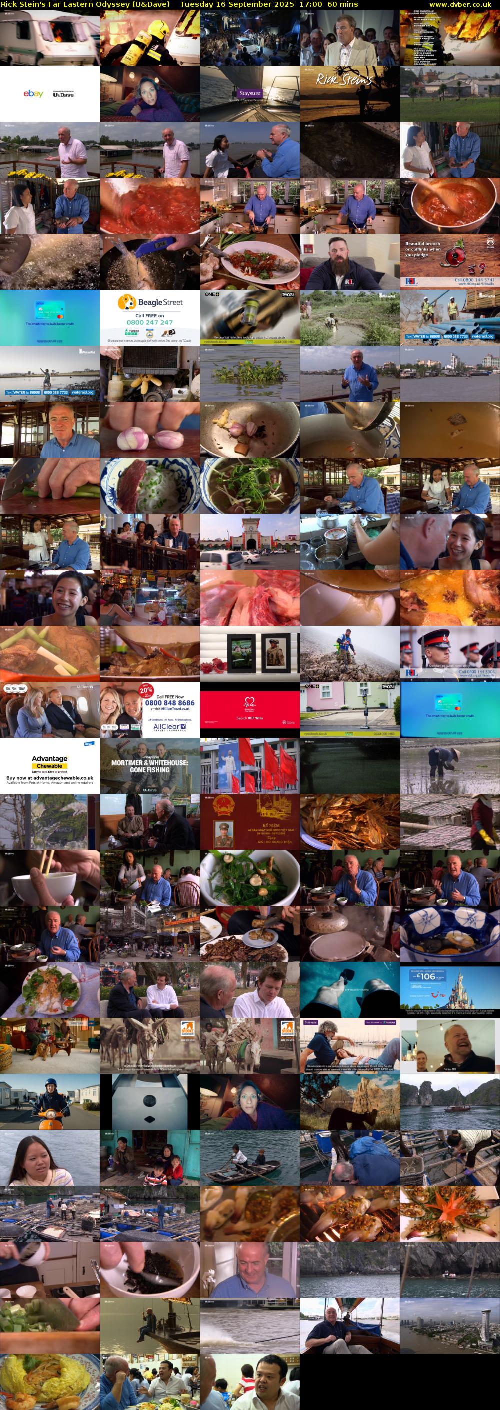 Rick Stein's Far Eastern Odyssey (U&Dave) Tuesday 16 September 2025 17:00 - 18:00