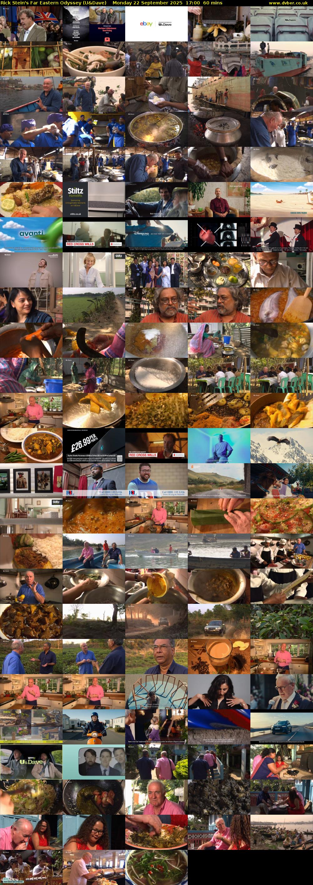 Rick Stein's Far Eastern Odyssey (U&Dave) Monday 22 September 2025 17:00 - 18:00