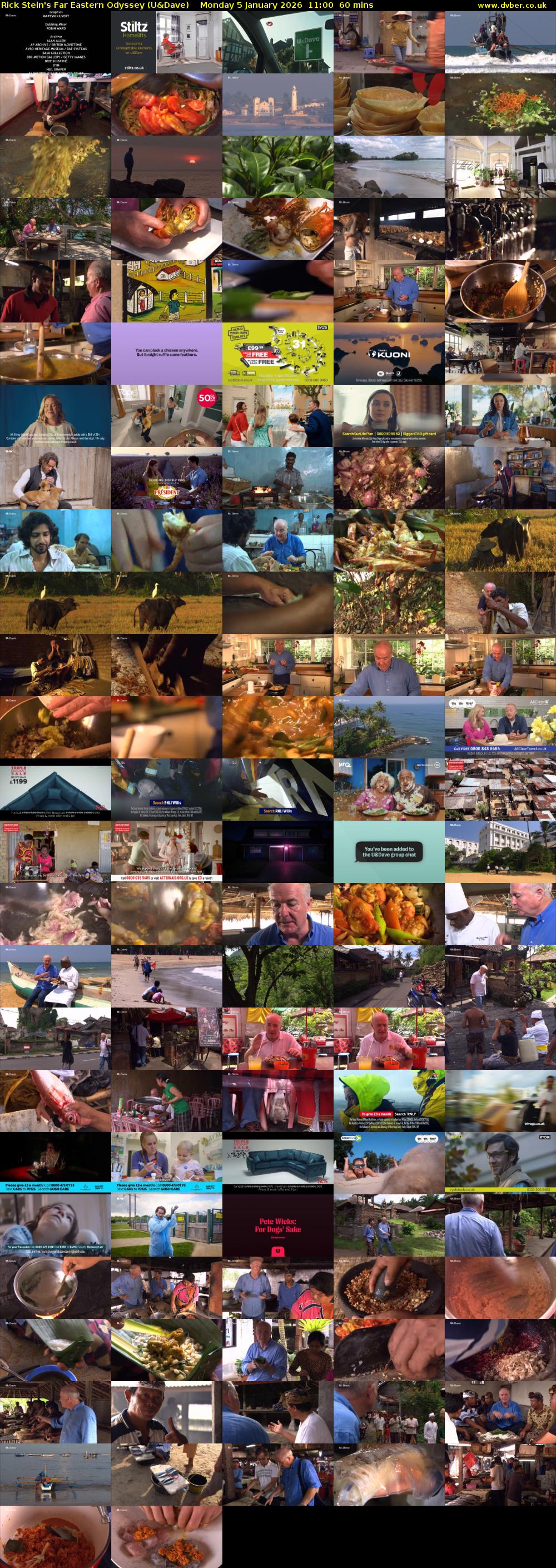 Rick Stein's Far Eastern Odyssey (U&Dave) Monday 5 January 2026 11:00 - 12:00