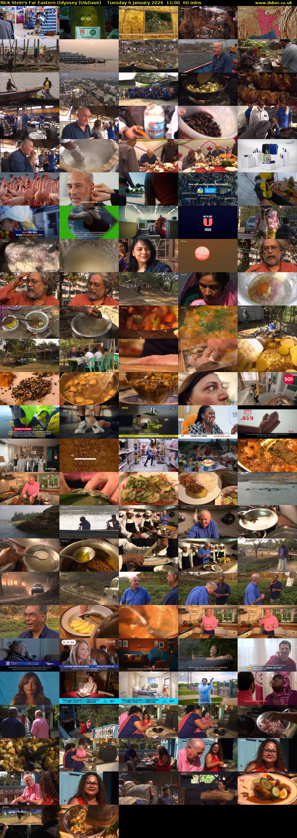 Rick Stein's Far Eastern Odyssey (U&Dave) Tuesday 6 January 2026 11:00 - 12:00