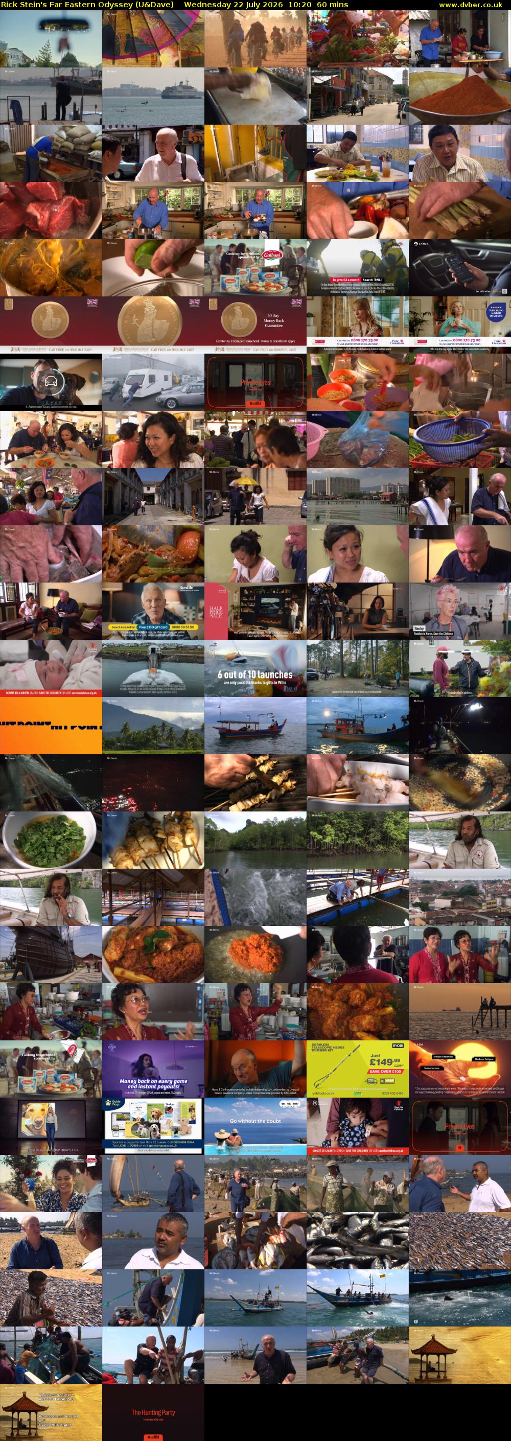 Rick Stein's Far Eastern Odyssey (U&Dave) Wednesday 22 July 2026 10:20 - 11:20