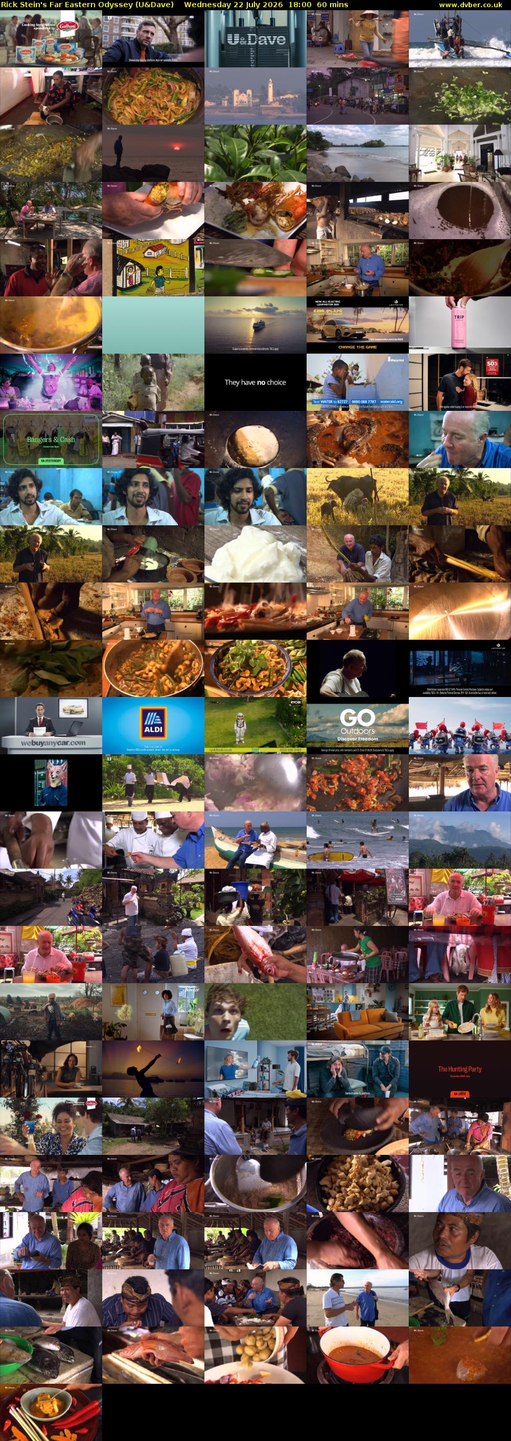 Rick Stein's Far Eastern Odyssey (U&Dave) Wednesday 22 July 2026 18:00 - 19:00