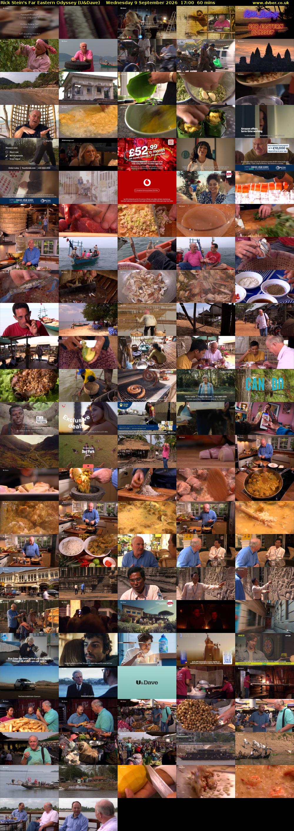Rick Stein's Far Eastern Odyssey (U&Dave) Wednesday 9 September 2026 17:00 - 18:00