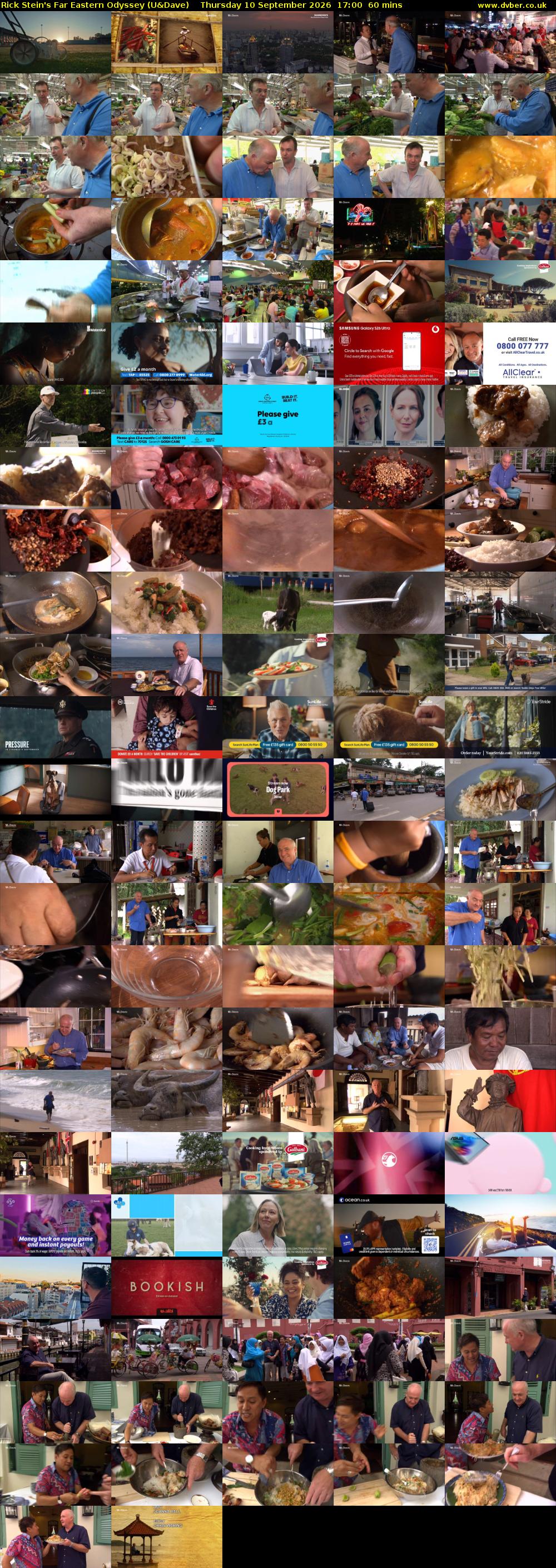Rick Stein's Far Eastern Odyssey (U&Dave) Thursday 10 September 2026 17:00 - 18:00