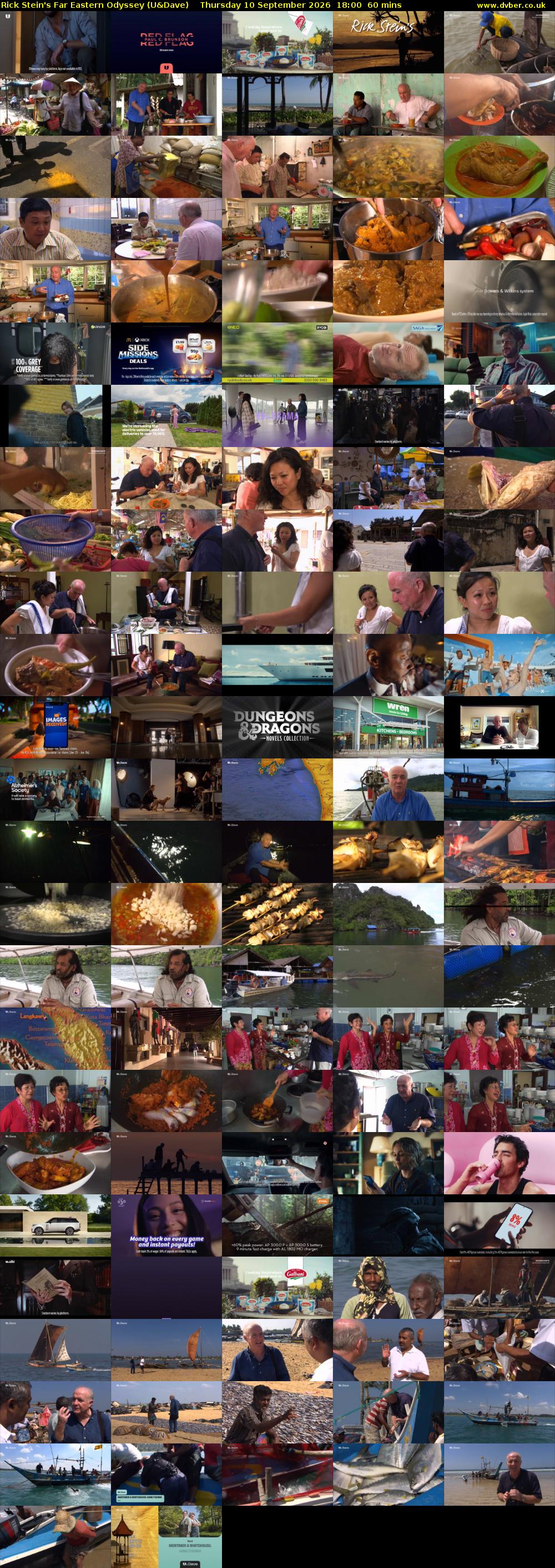 Rick Stein's Far Eastern Odyssey (U&Dave) Thursday 10 September 2026 18:00 - 19:00
