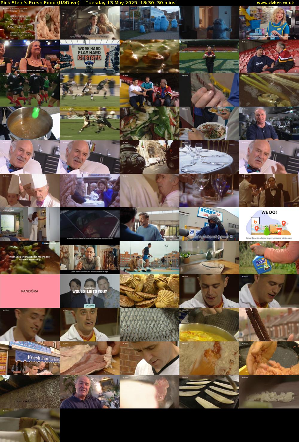 Rick Stein's Fresh Food (U&Dave) Tuesday 13 May 2025 18:30 - 19:00