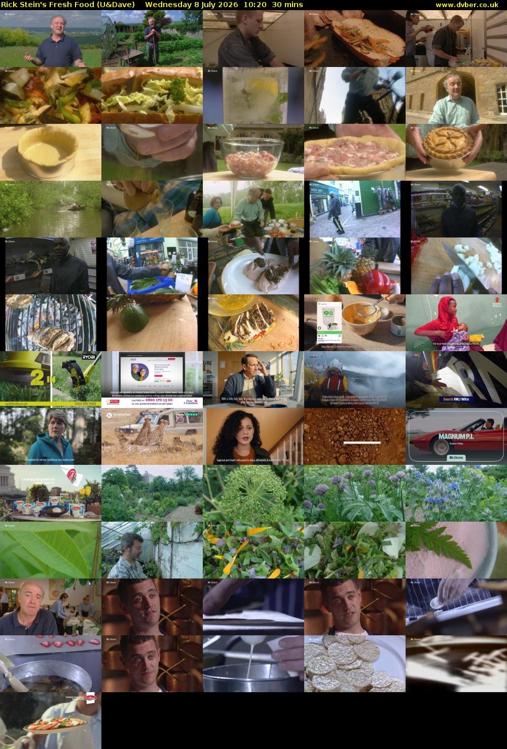 Rick Stein's Fresh Food (U&Dave) Wednesday 8 July 2026 10:20 - 10:50