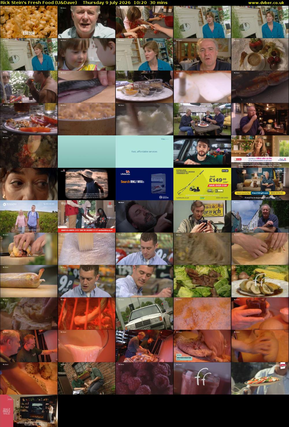 Rick Stein's Fresh Food (U&Dave) Thursday 9 July 2026 10:20 - 10:50