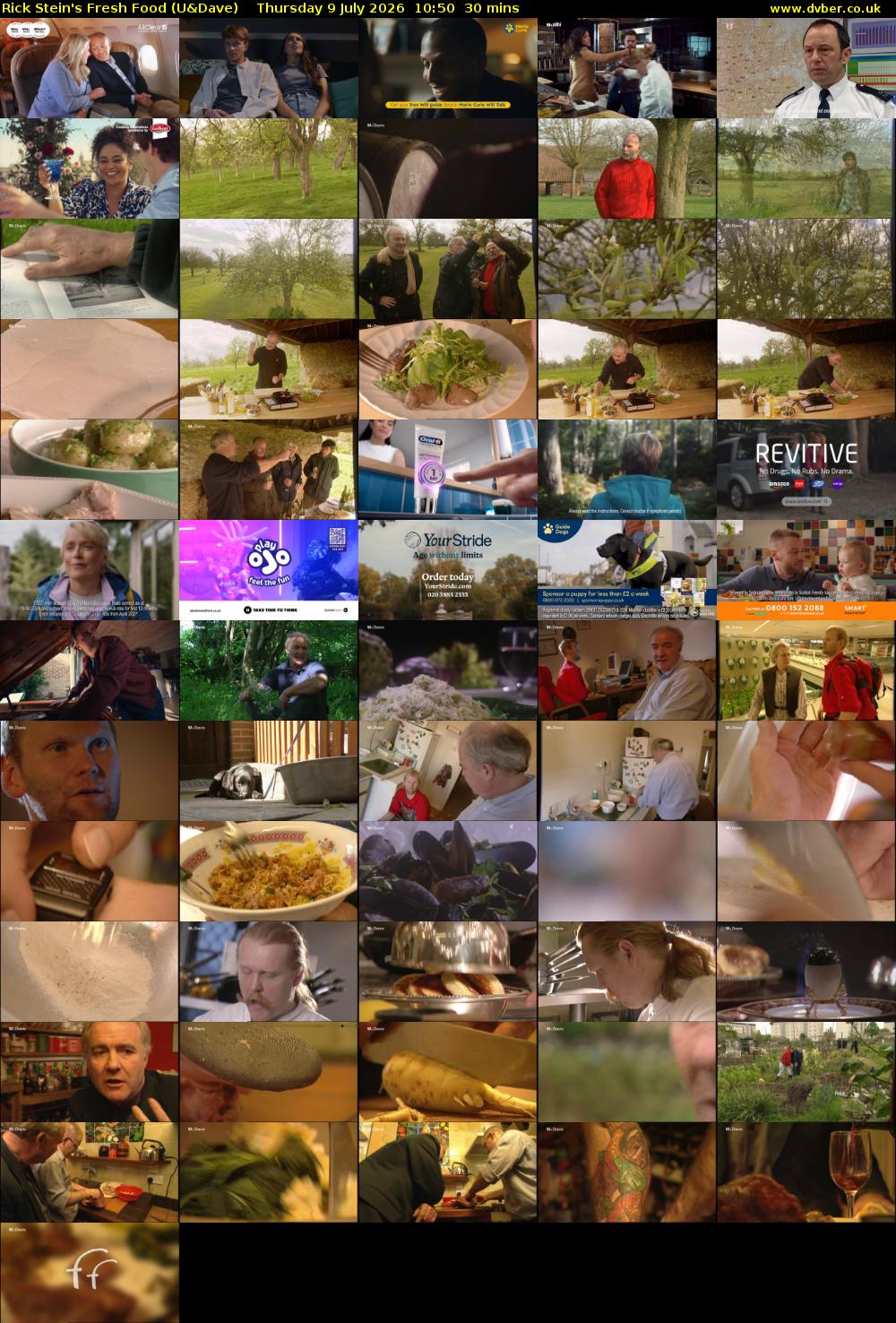 Rick Stein's Fresh Food (U&Dave) Thursday 9 July 2026 10:50 - 11:20