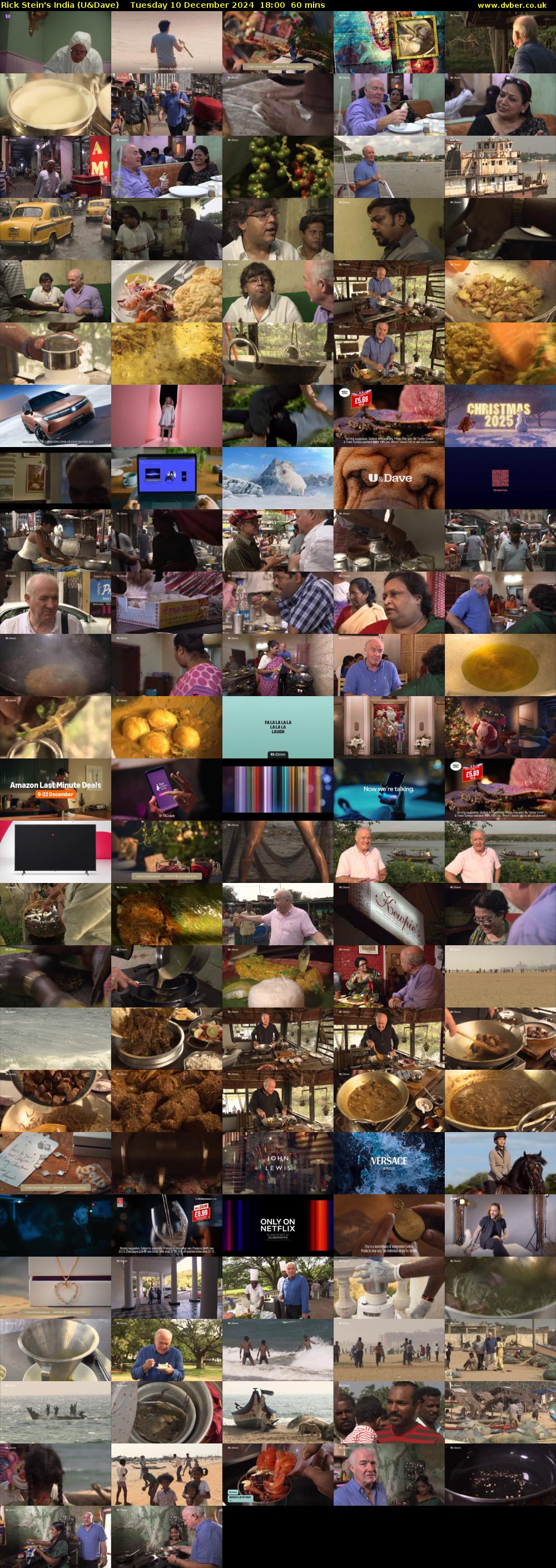 Rick Stein's India (U&Dave) Tuesday 10 December 2024 18:00 - 19:00