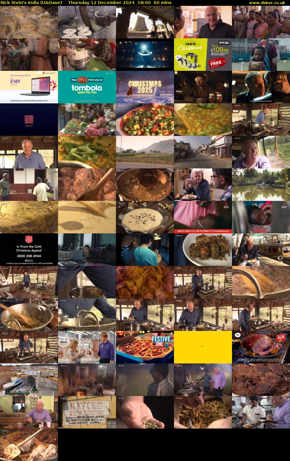 Rick Stein's India (U&Dave) Thursday 12 December 2024 18:00 - 19:00