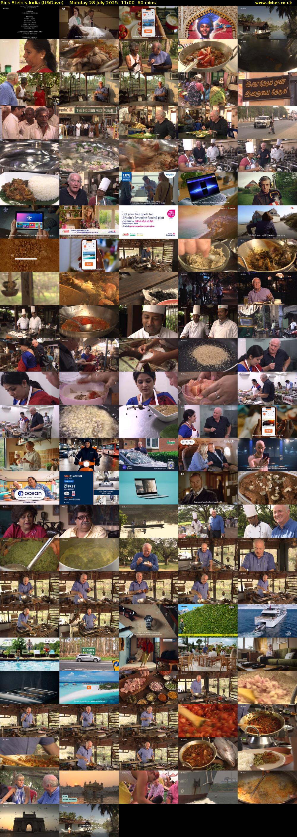 Rick Stein's India (U&Dave) Monday 28 July 2025 11:00 - 12:00