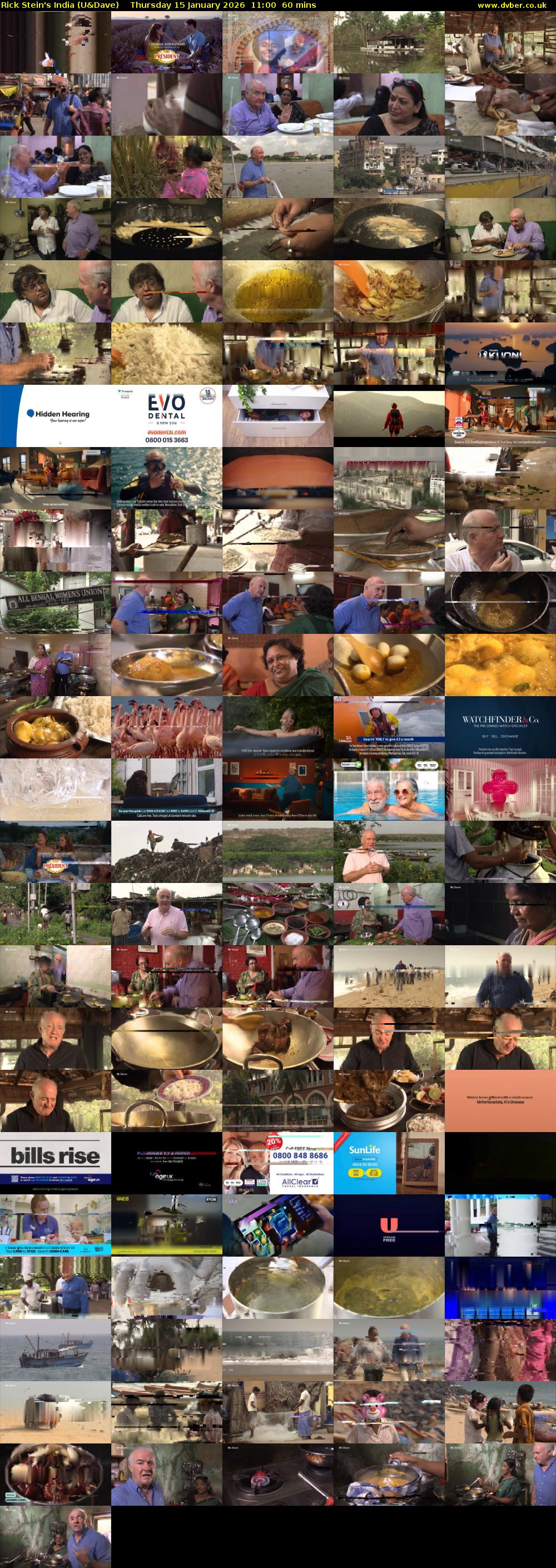 Rick Stein's India (U&Dave) Thursday 15 January 2026 11:00 - 12:00