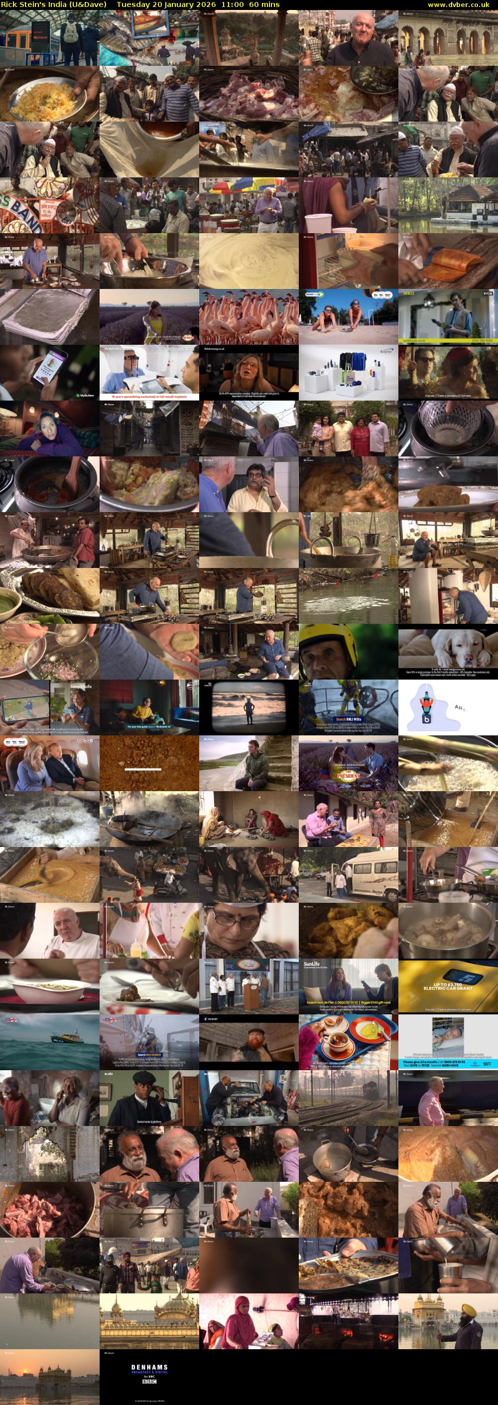 Rick Stein's India (U&Dave) Tuesday 20 January 2026 11:00 - 12:00