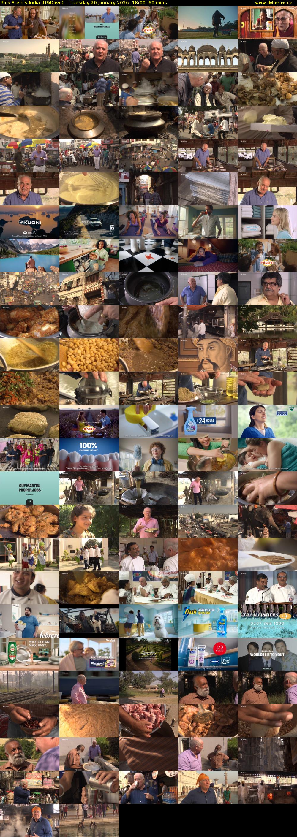 Rick Stein's India (U&Dave) Tuesday 20 January 2026 18:00 - 19:00