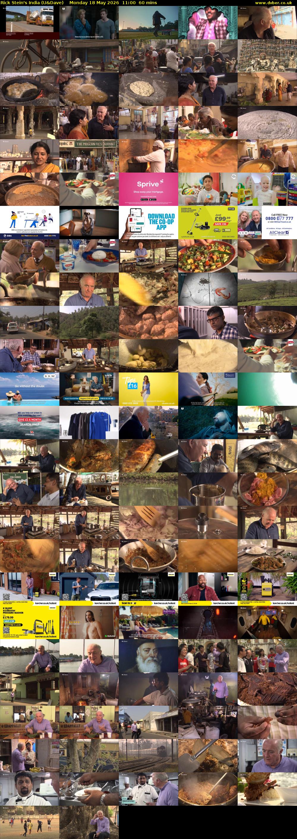 Rick Stein's India (U&Dave) Monday 18 May 2026 11:00 - 12:00