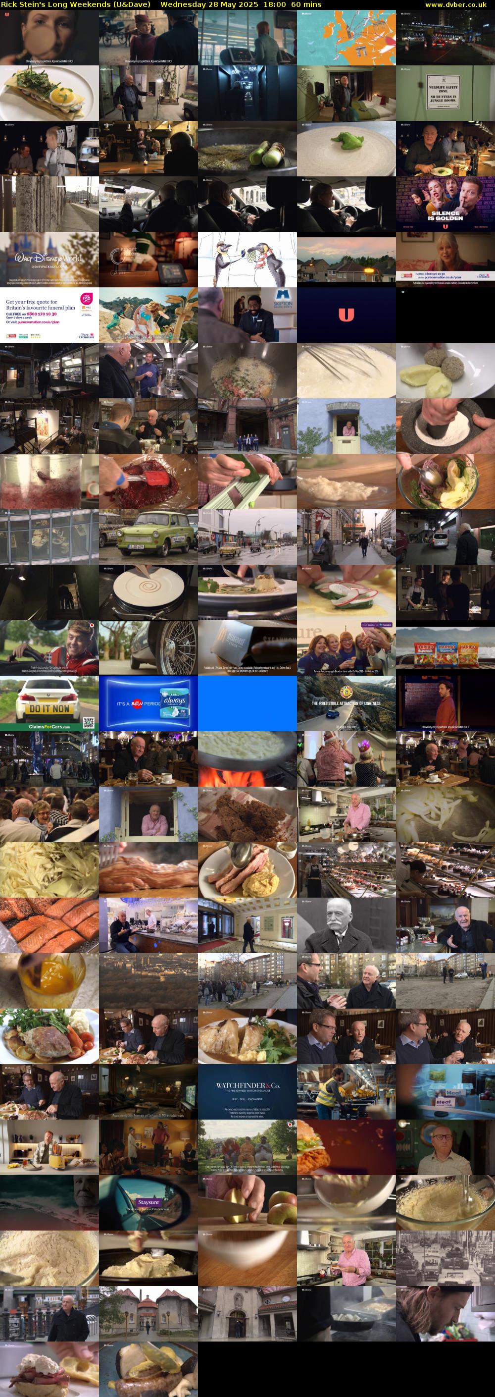 Rick Stein's Long Weekends (U&Dave) Wednesday 28 May 2025 18:00 - 19:00