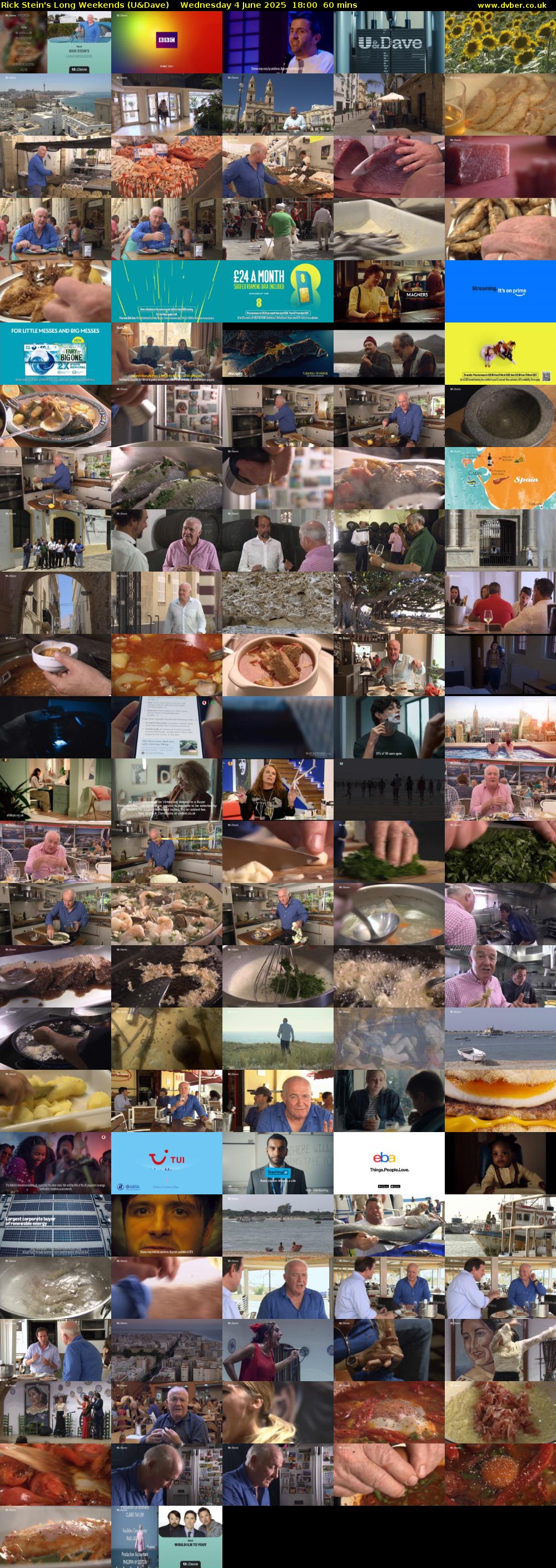 Rick Stein's Long Weekends (U&Dave) Wednesday 4 June 2025 18:00 - 19:00