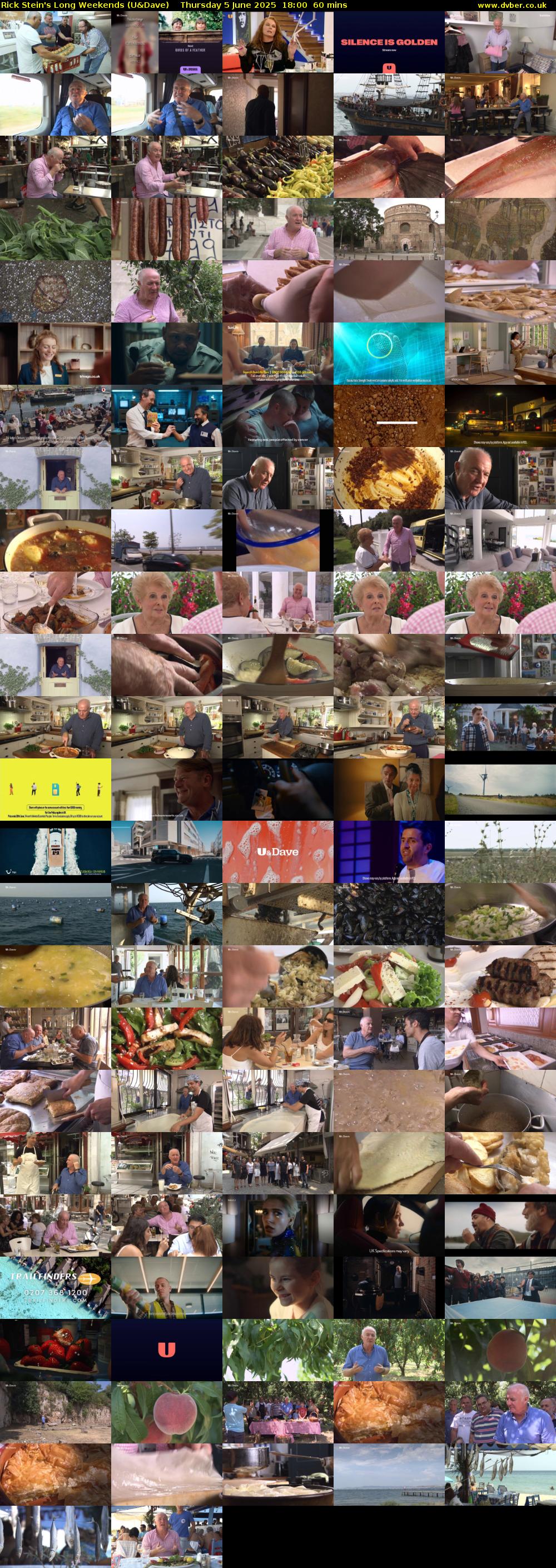 Rick Stein's Long Weekends (U&Dave) Thursday 5 June 2025 18:00 - 19:00