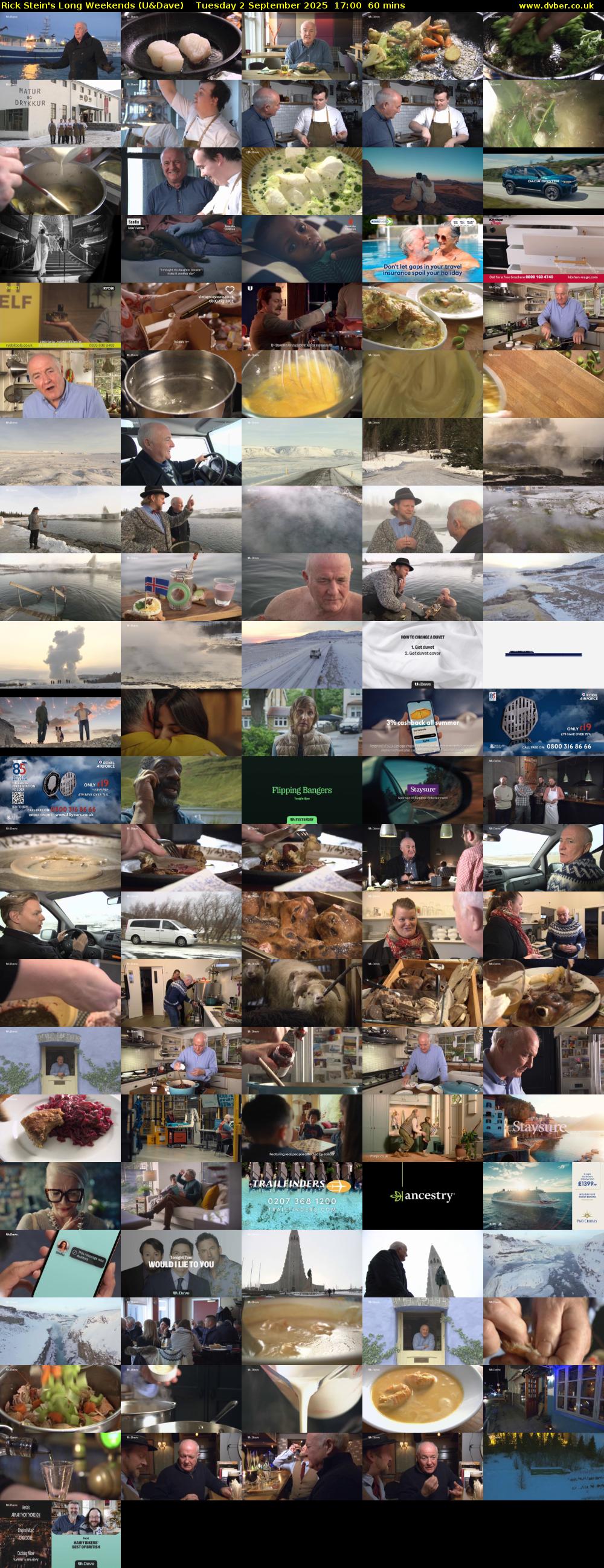 Rick Stein's Long Weekends (U&Dave) Tuesday 2 September 2025 17:00 - 18:00