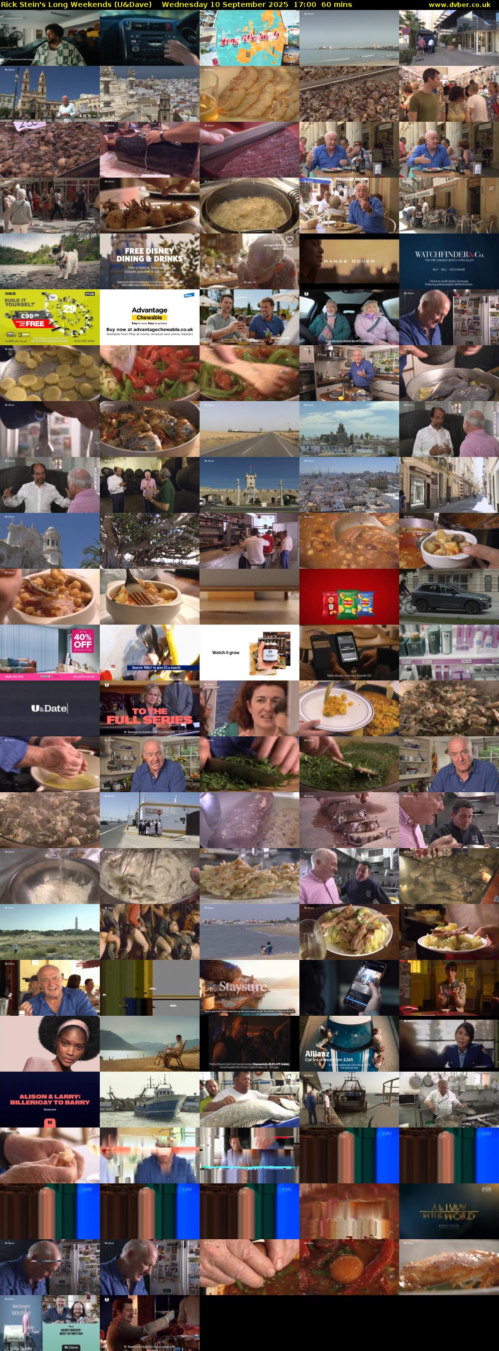 Rick Stein's Long Weekends (U&Dave) Wednesday 10 September 2025 17:00 - 18:00