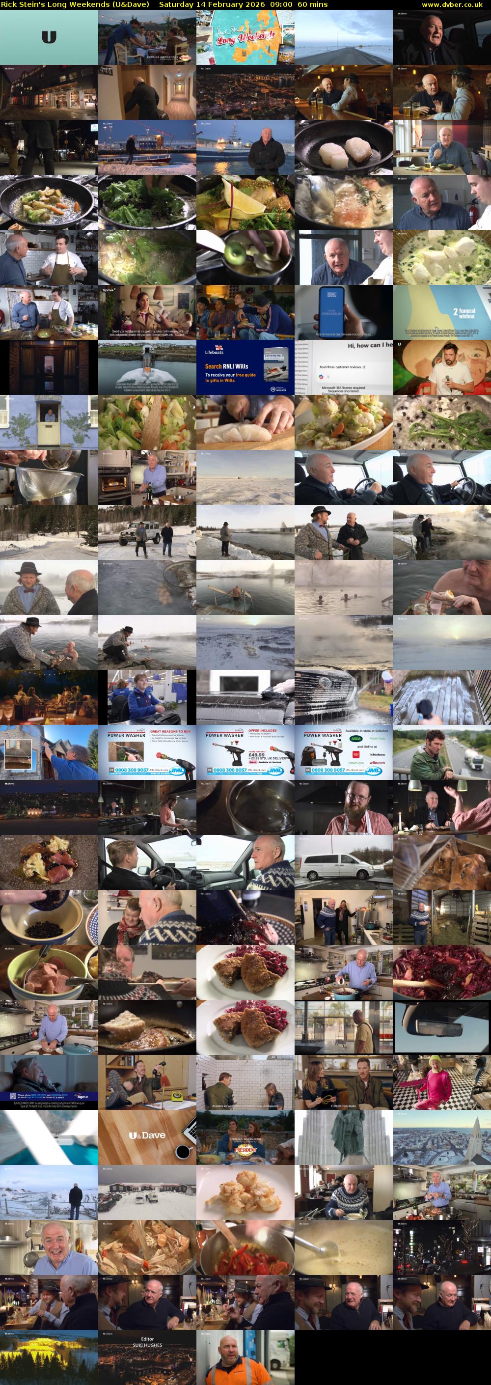 Rick Stein's Long Weekends (U&Dave) Saturday 14 February 2026 09:00 - 10:00