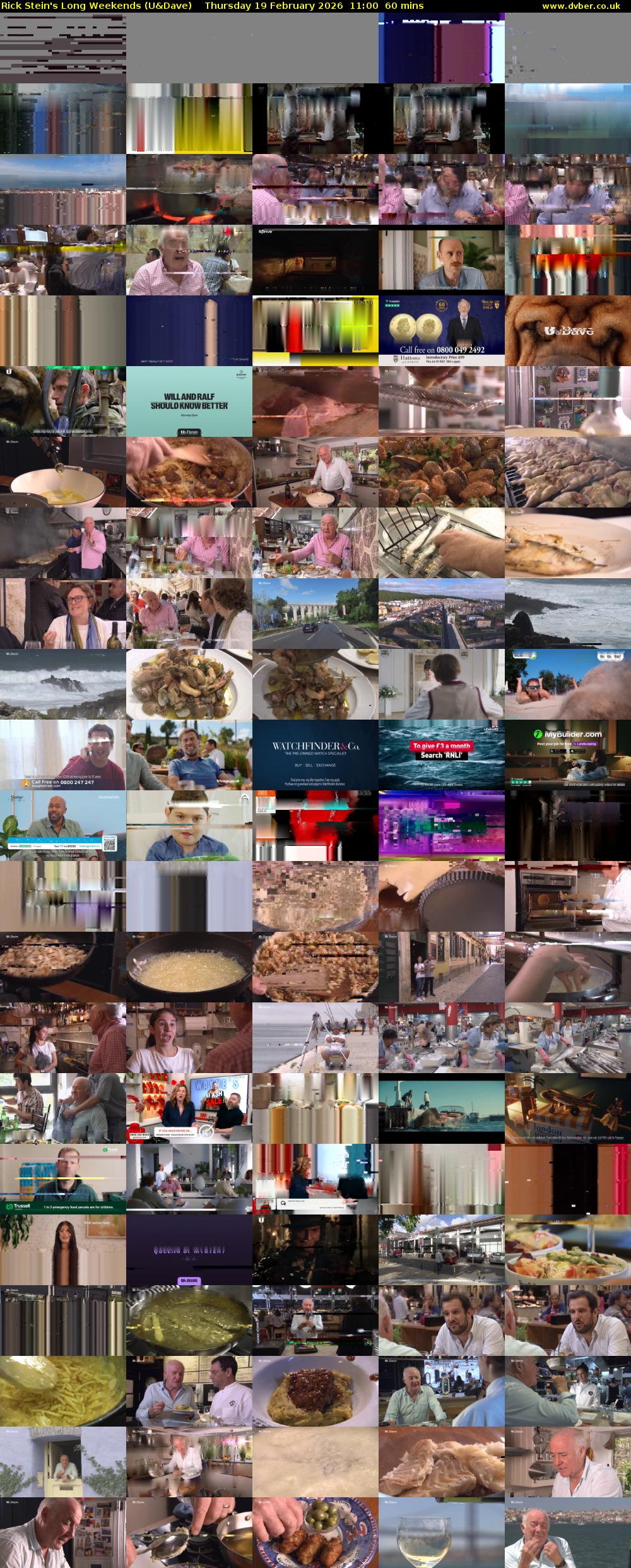 Rick Stein's Long Weekends (U&Dave) Thursday 19 February 2026 11:00 - 12:00