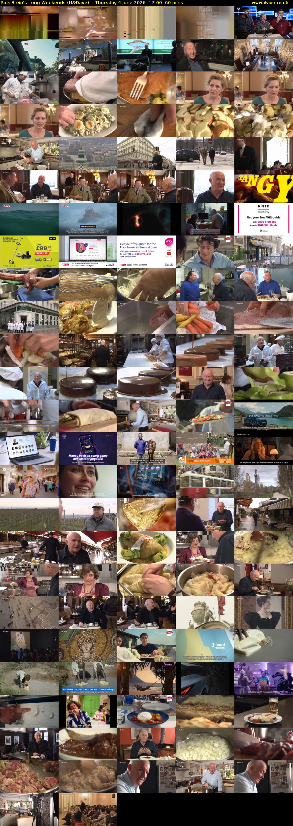 Rick Stein's Long Weekends (U&Dave) Thursday 4 June 2026 17:00 - 18:00