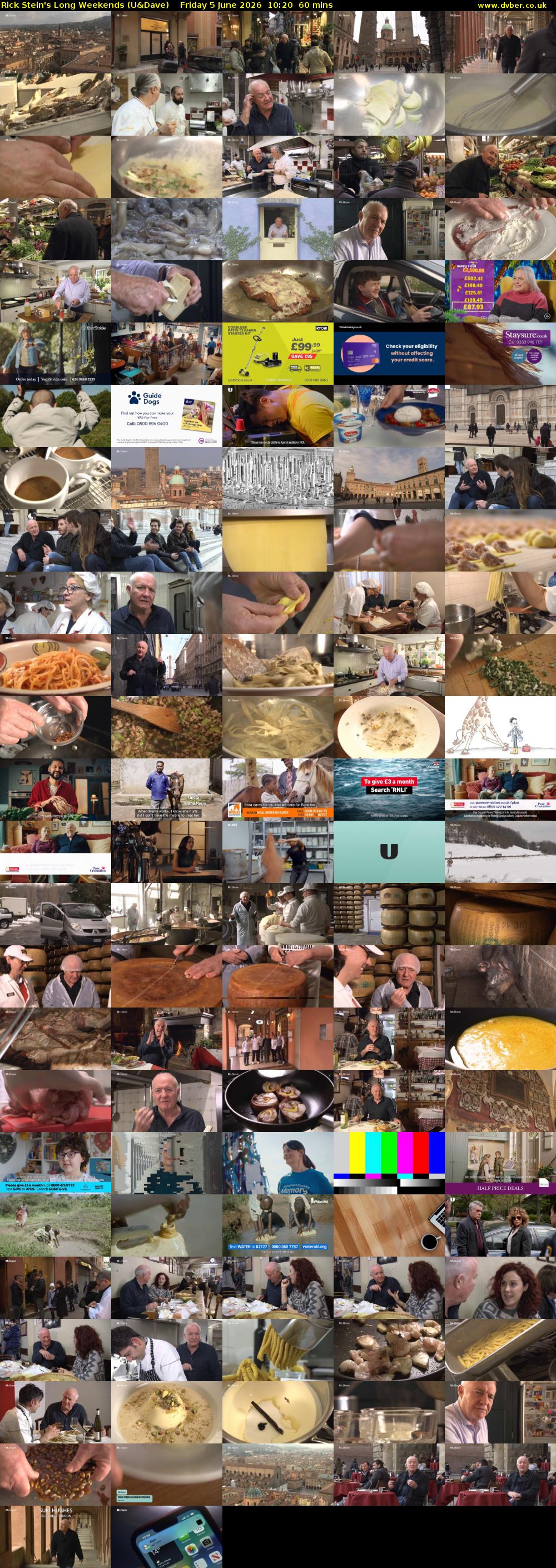 Rick Stein's Long Weekends (U&Dave) Friday 5 June 2026 10:20 - 11:20