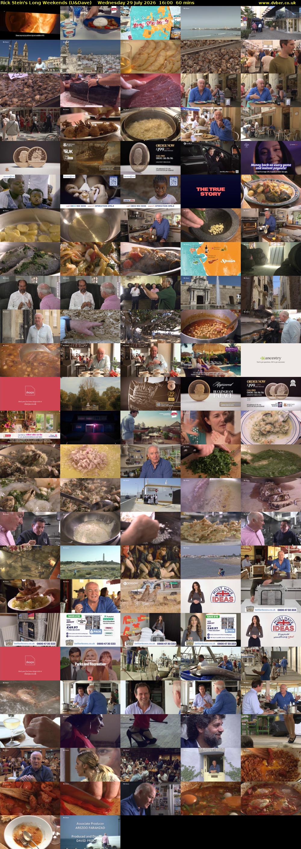 Rick Stein's Long Weekends (U&Dave) Wednesday 29 July 2026 16:00 - 17:00