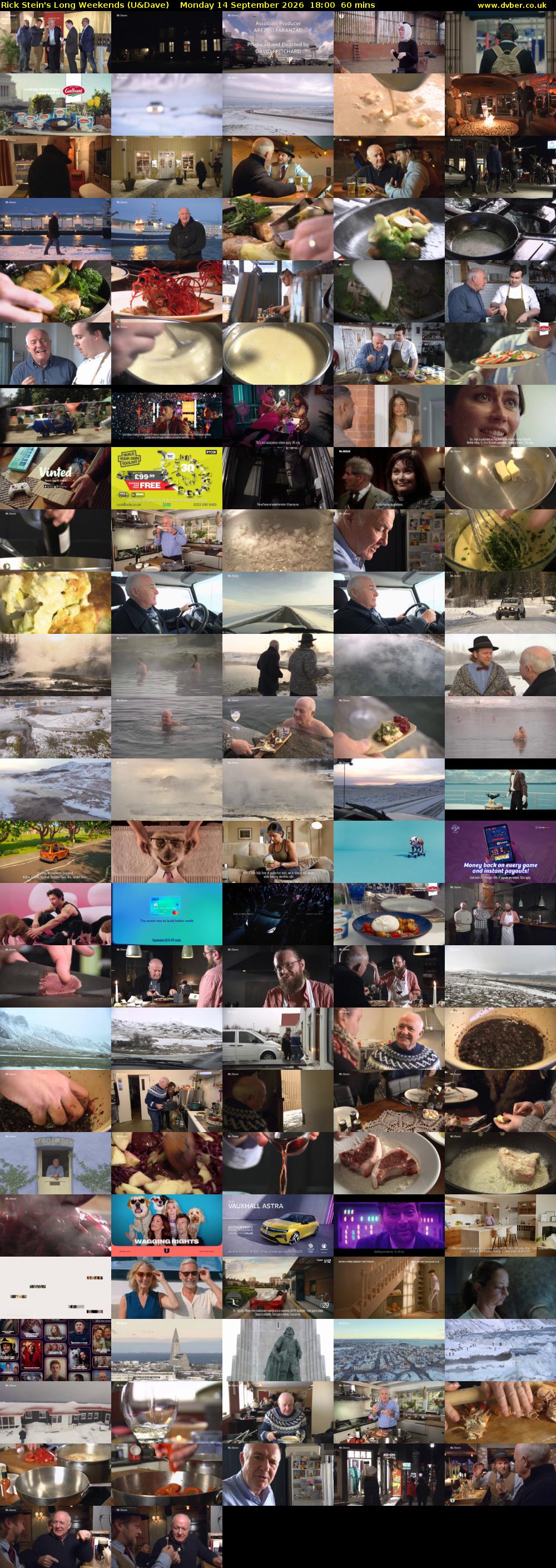 Rick Stein's Long Weekends (U&Dave) Monday 14 September 2026 18:00 - 19:00