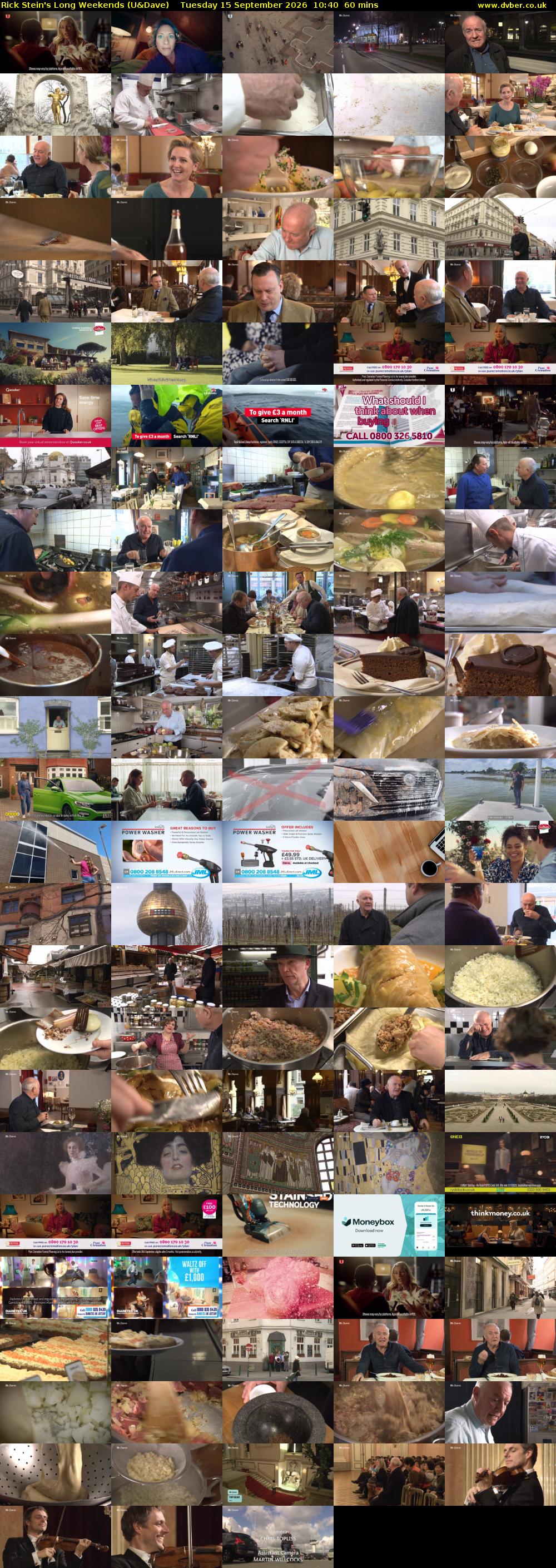 Rick Stein's Long Weekends (U&Dave) Tuesday 15 September 2026 10:40 - 11:40