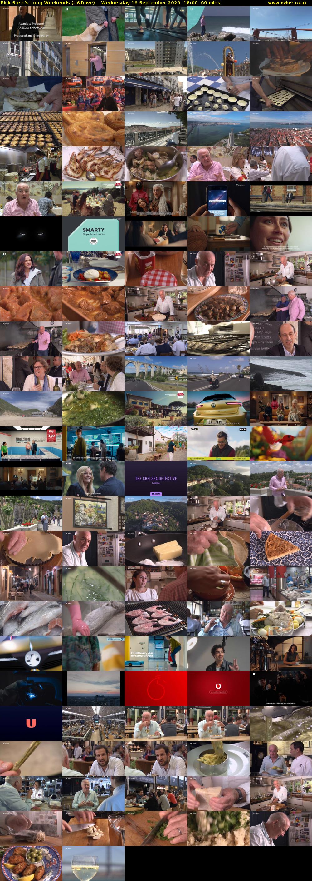 Rick Stein's Long Weekends (U&Dave) Wednesday 16 September 2026 18:00 - 19:00