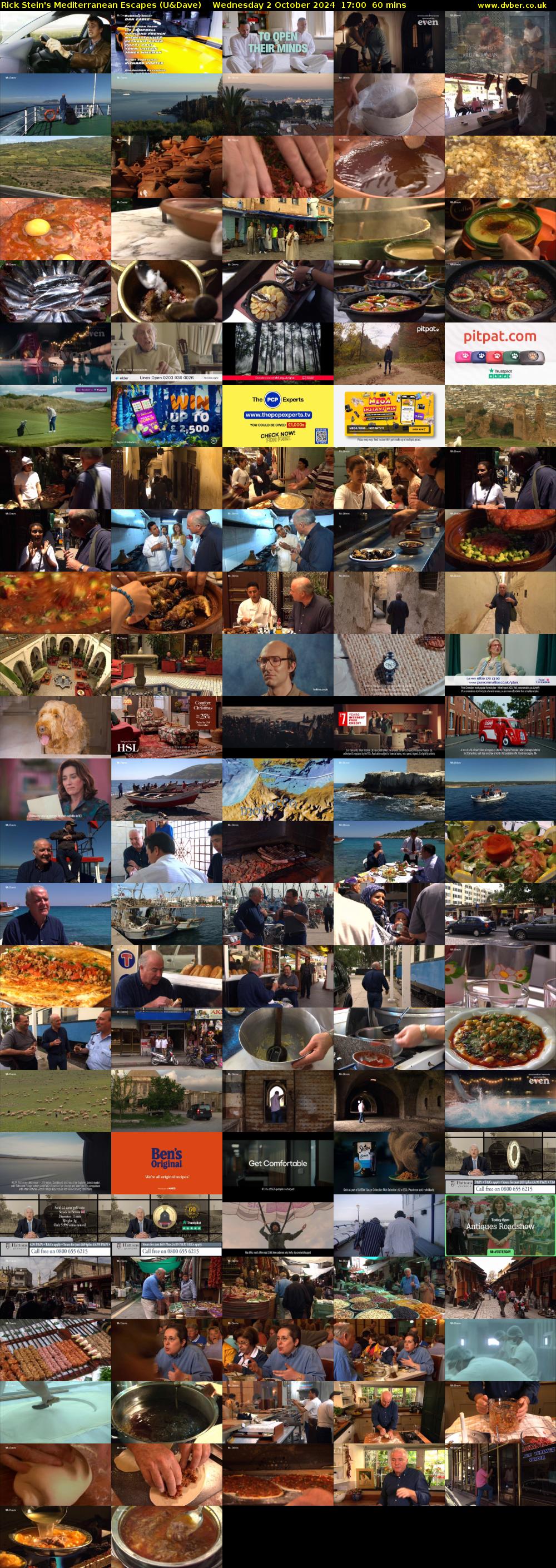 Rick Stein's Mediterranean Escapes (U&Dave) Wednesday 2 October 2024 17:00 - 18:00