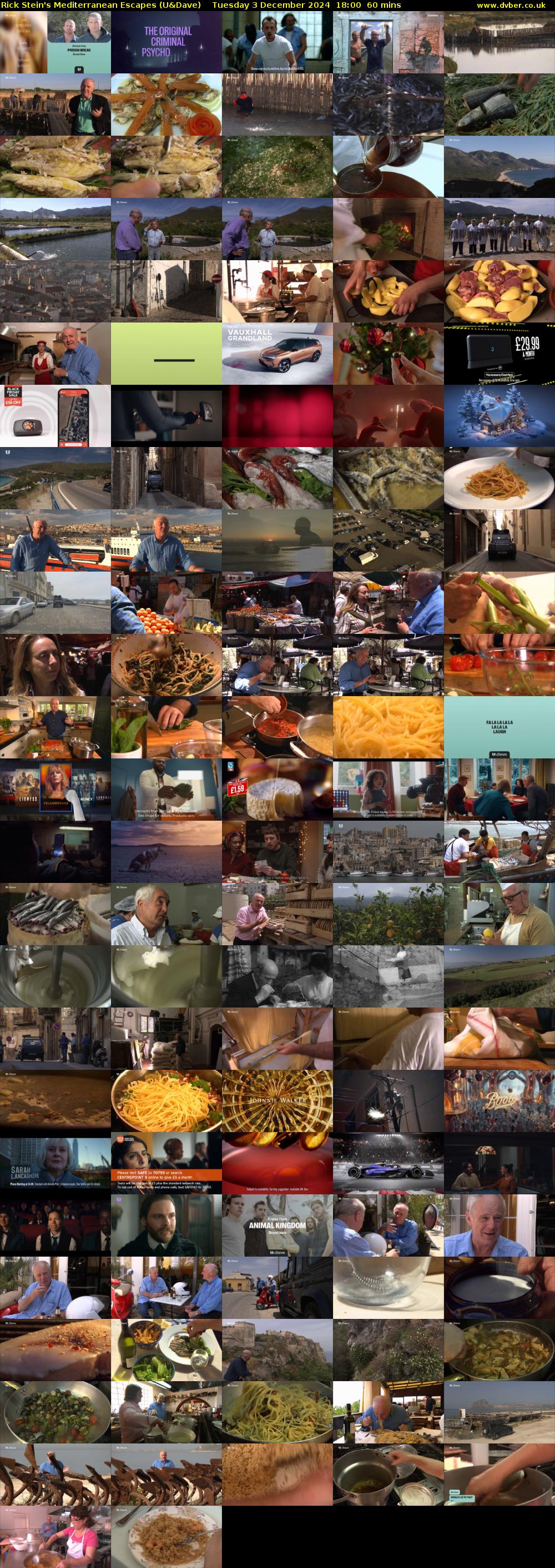 Rick Stein's Mediterranean Escapes (U&Dave) Tuesday 3 December 2024 18:00 - 19:00
