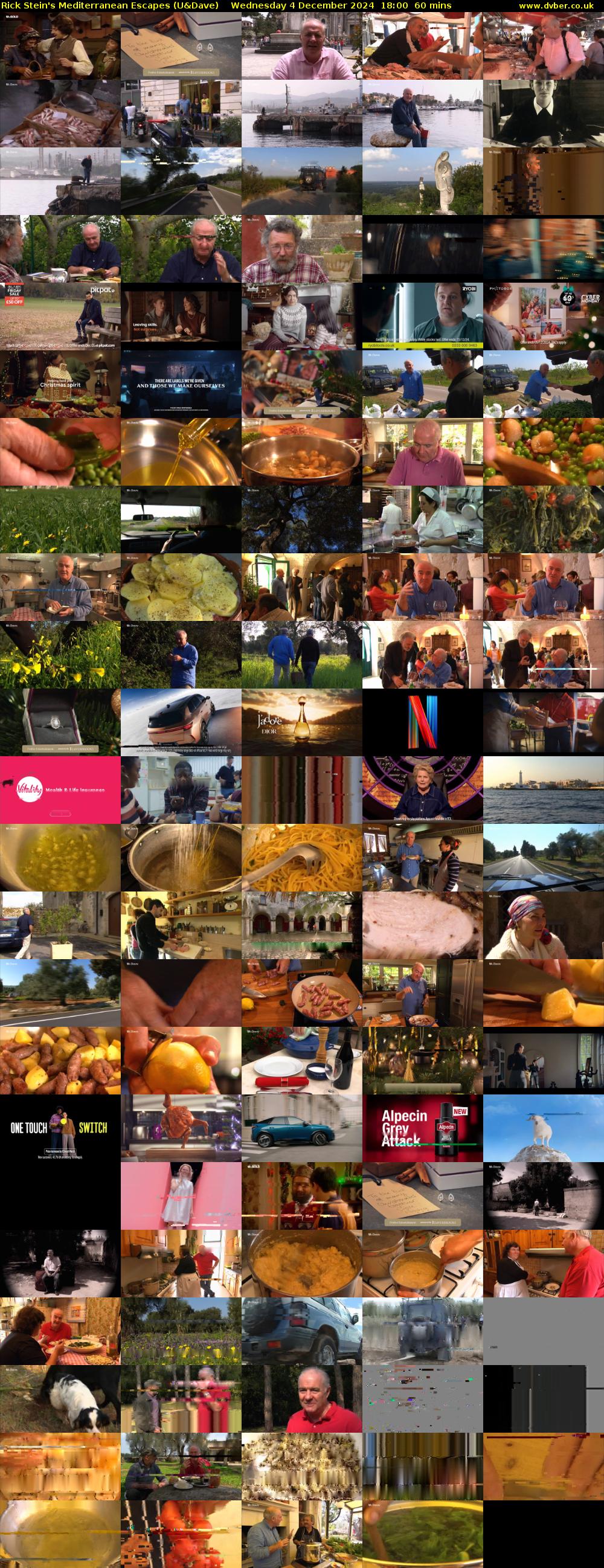 Rick Stein's Mediterranean Escapes (U&Dave) Wednesday 4 December 2024 18:00 - 19:00