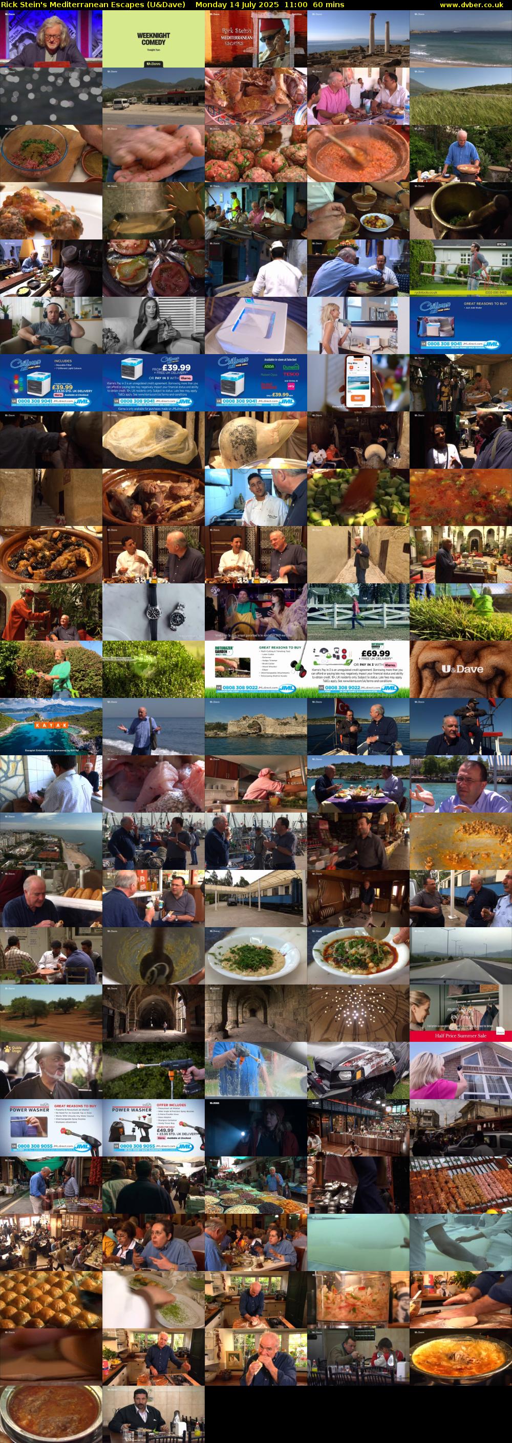 Rick Stein's Mediterranean Escapes (U&Dave) Monday 14 July 2025 11:00 - 12:00