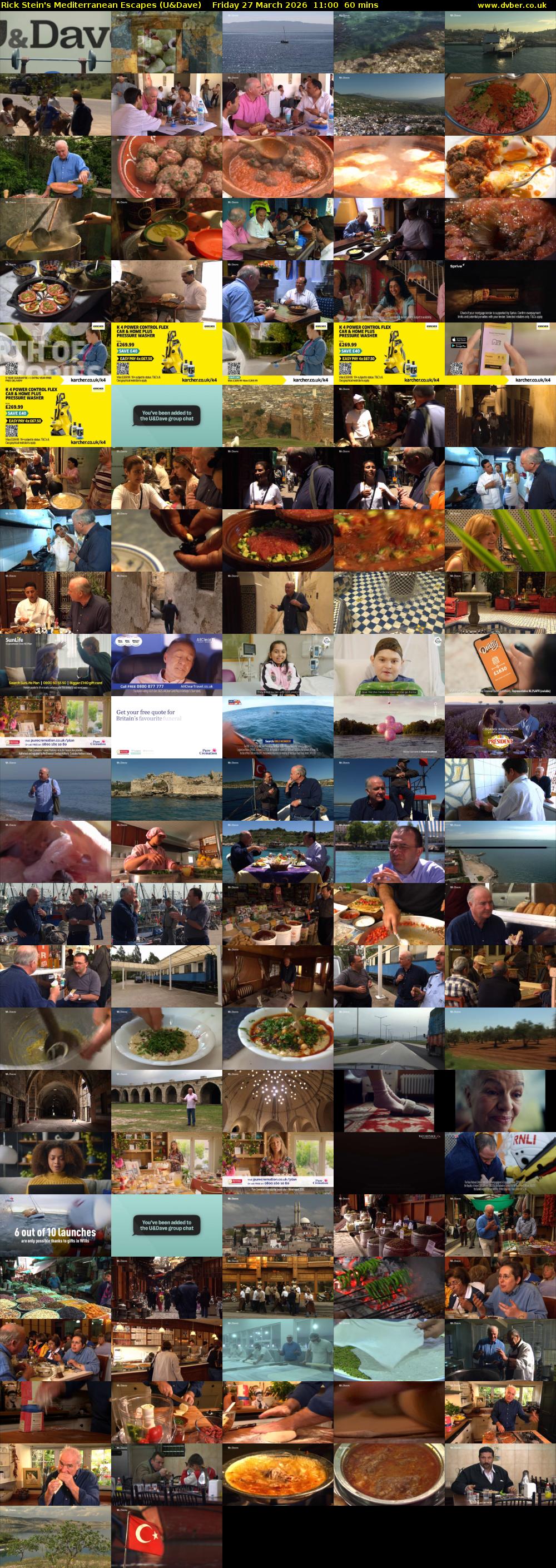 Rick Stein's Mediterranean Escapes (U&Dave) Friday 27 March 2026 11:00 - 12:00