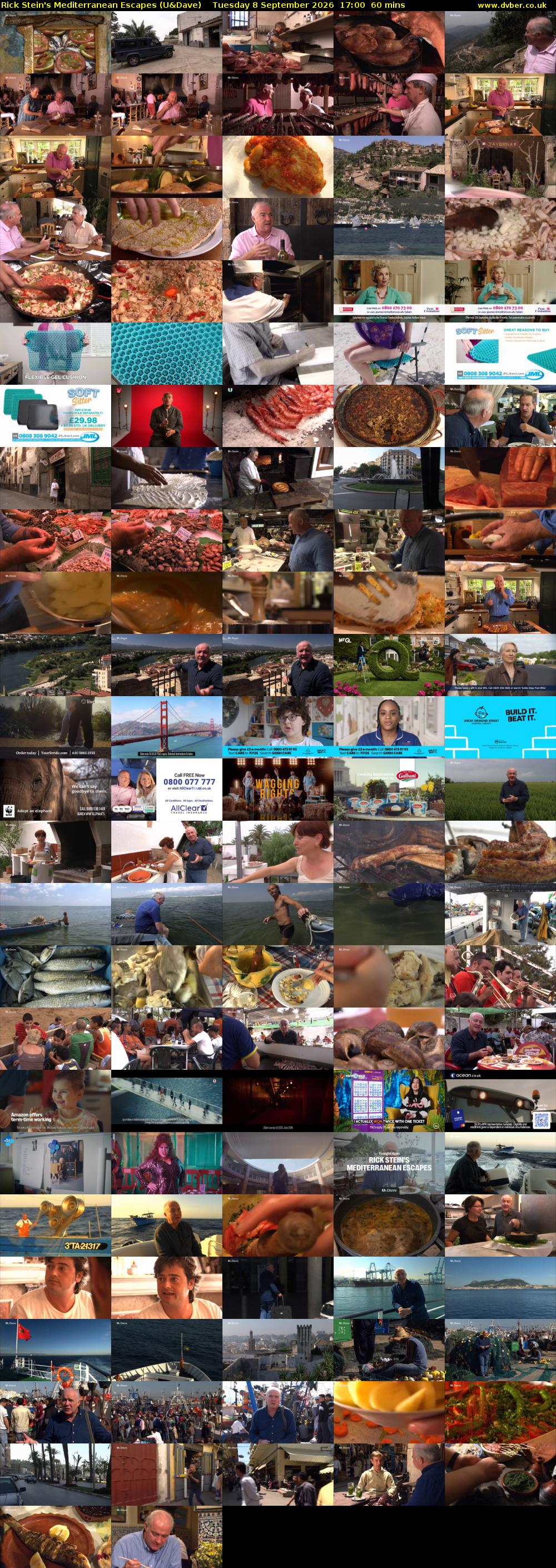 Rick Stein's Mediterranean Escapes (U&Dave) Tuesday 8 September 2026 17:00 - 18:00