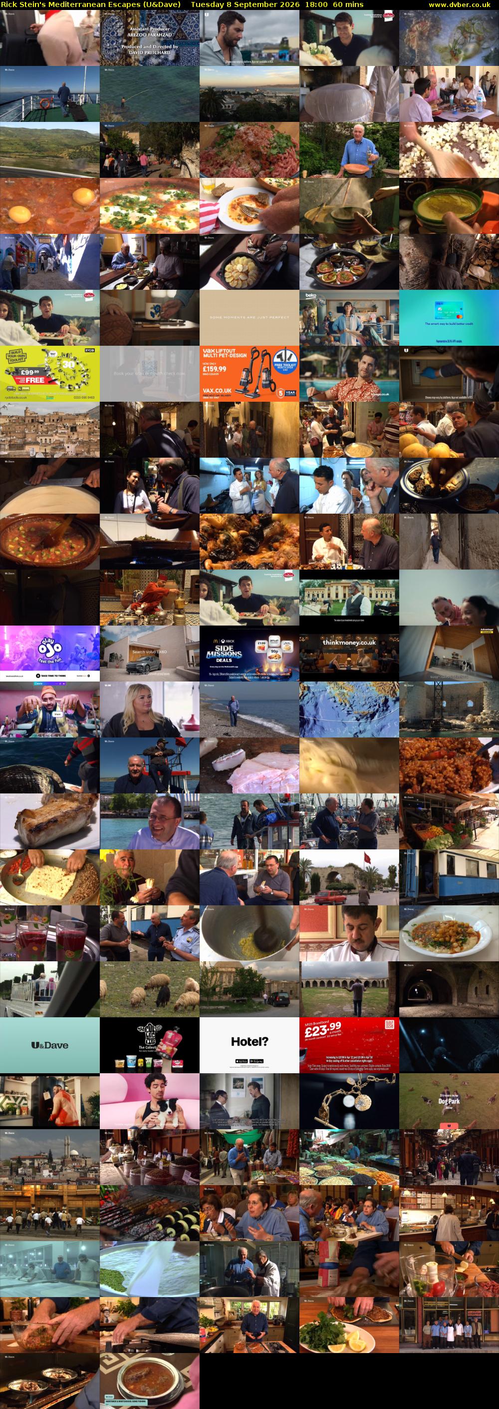 Rick Stein's Mediterranean Escapes (U&Dave) Tuesday 8 September 2026 18:00 - 19:00