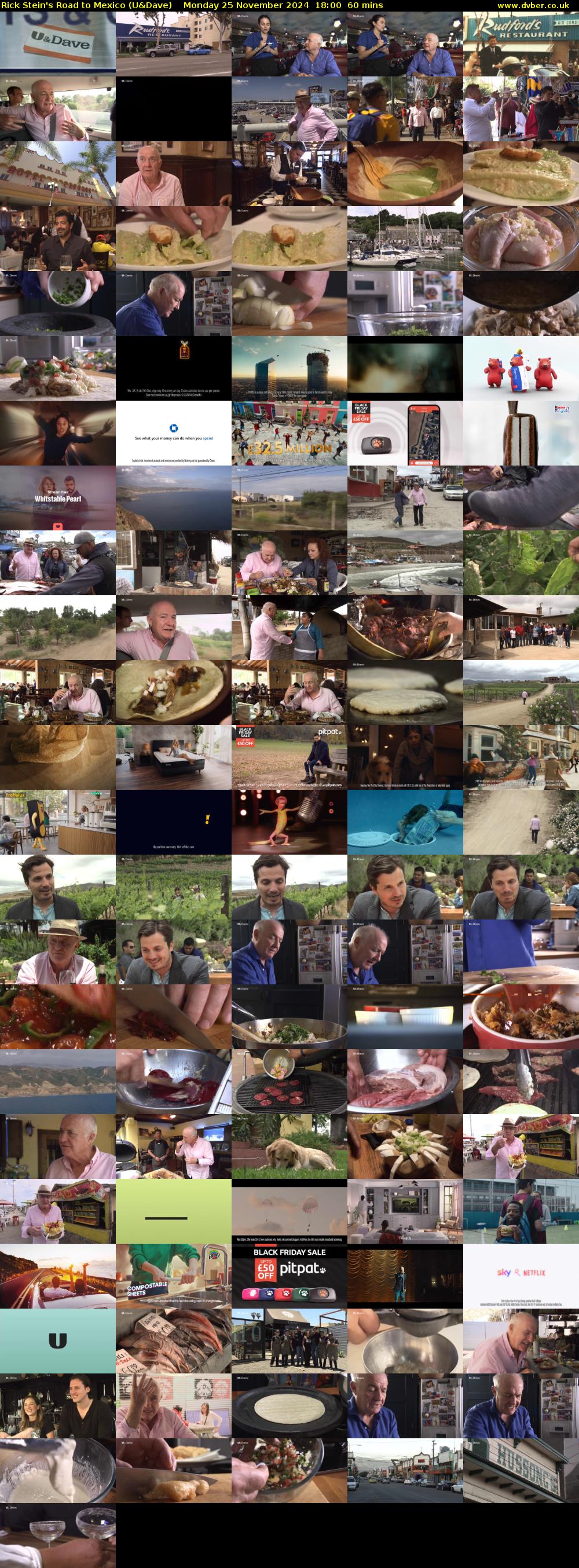 Rick Stein's Road to Mexico (U&Dave) Monday 25 November 2024 18:00 - 19:00