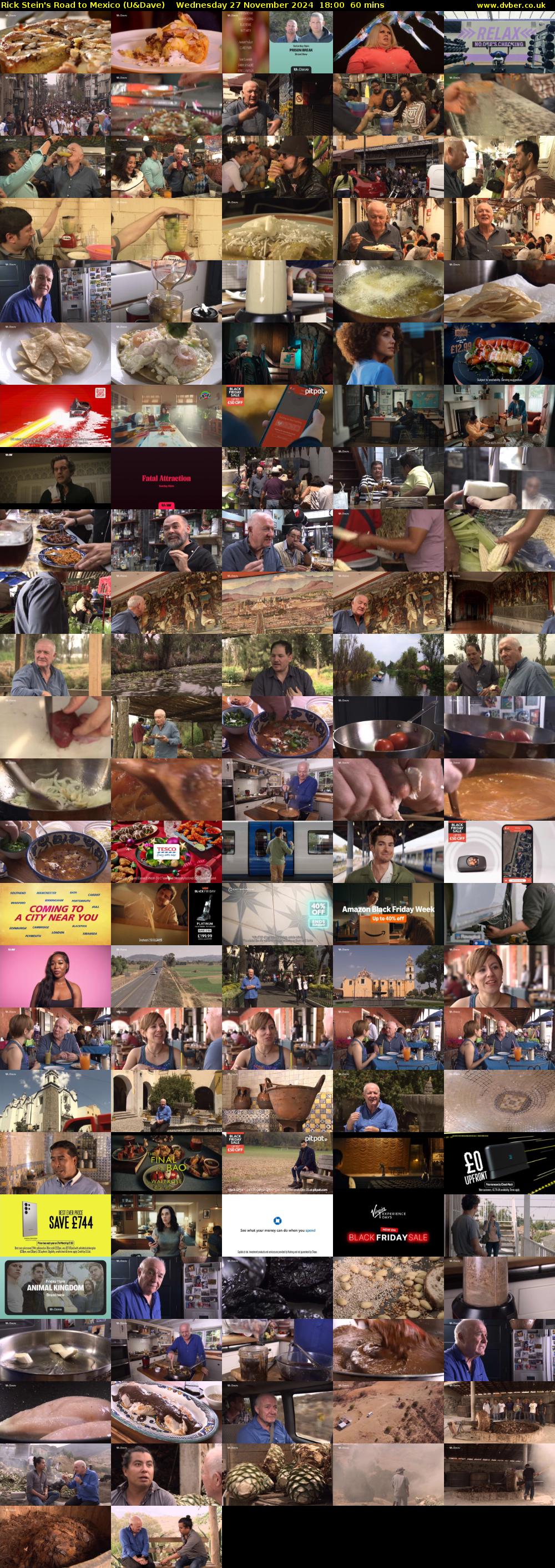 Rick Stein's Road to Mexico (U&Dave) Wednesday 27 November 2024 18:00 - 19:00